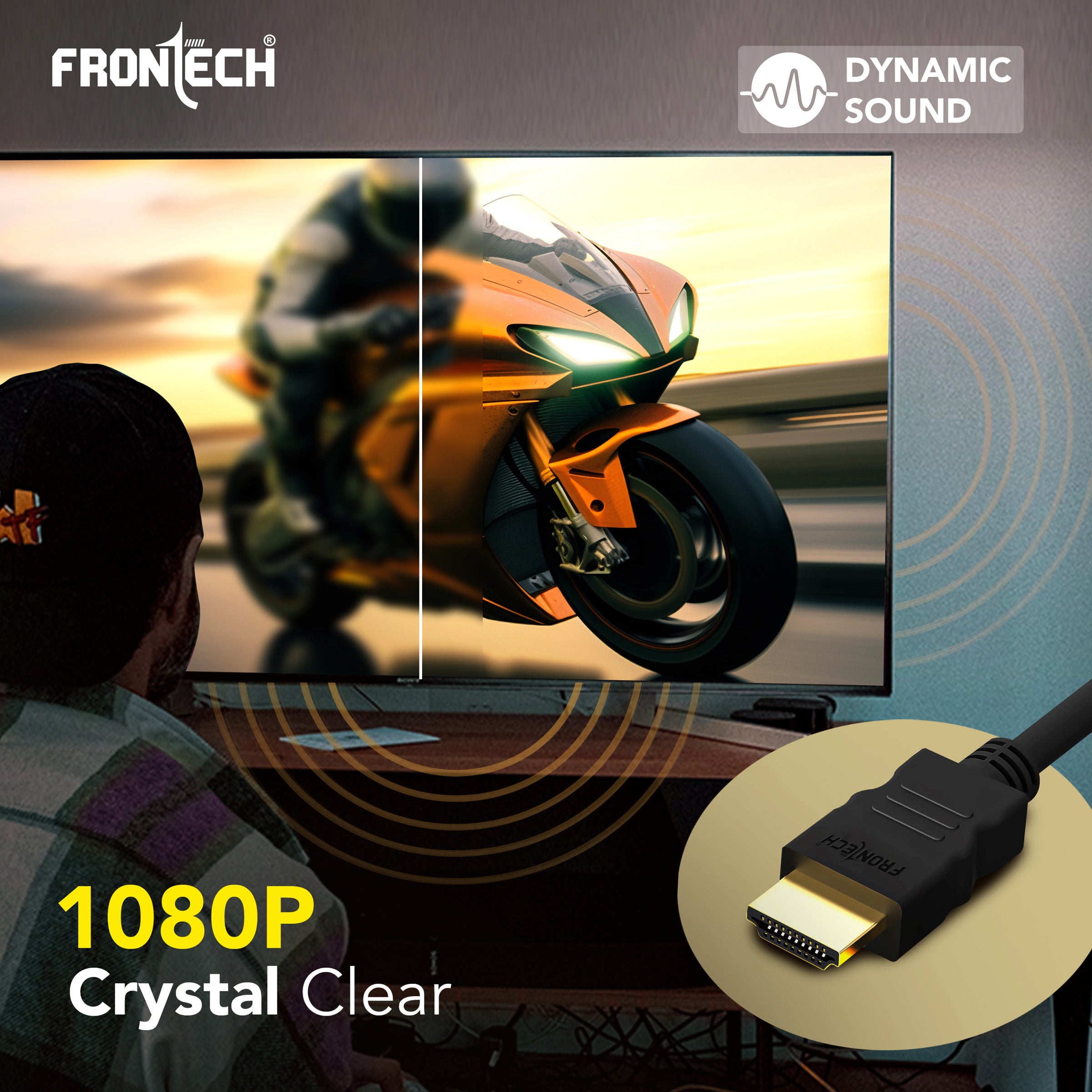 Frontech Copper Clad Steel HDMI Cable - 1.5M Length (NC-0018) Frontech Copper Clad Steel HDMI Cable - 1.5M Length (NC-0018)